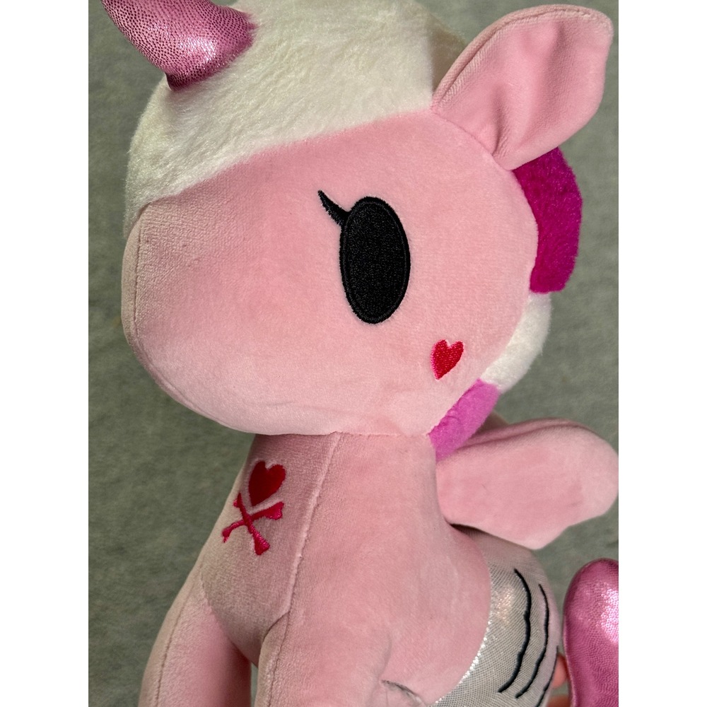 Tokidoki Mermicorno Pink Mermaid Unicorn Plush Jellyfish Embroidered